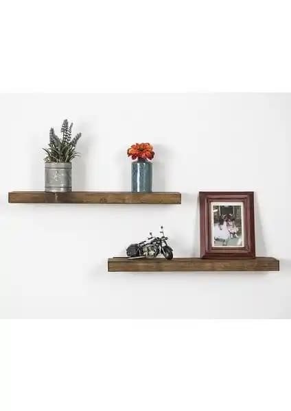 Karaköse Ahşap Çam Masif Dekoratif Duvar Rafı, Estetik ve Dayanıklılık Sunan Modern Tasarım
