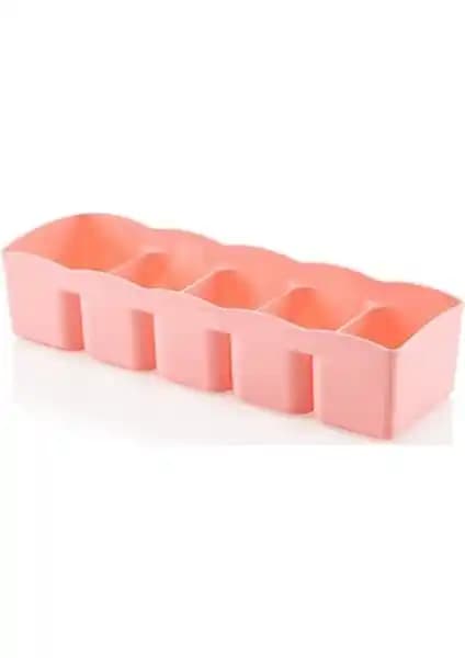 Karia 4 Adet 5 Bölmeli Çekmece Düzenleyici ile Eşyalarınızı Pratik ve Şık Şekilde Organize Edin