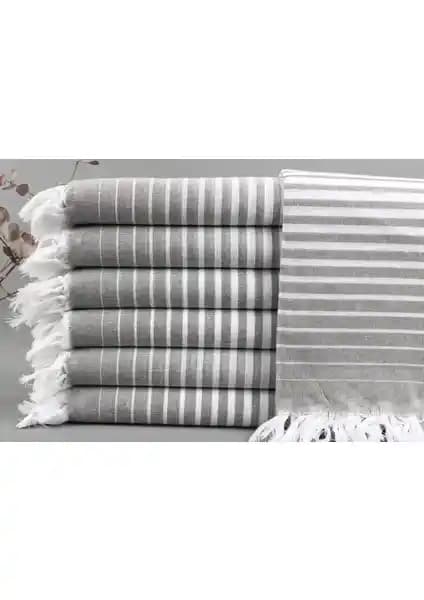 Kayra Export Beyaz-Haki Yeşil Peştemal: Çok Amaçlı, Organik ve Şık Tasarım