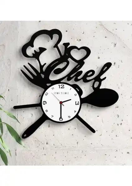 Kişiye Özel Ahşap Mutfak Duvar Saati ile Dekorasyonunuza Özgünlük Katın