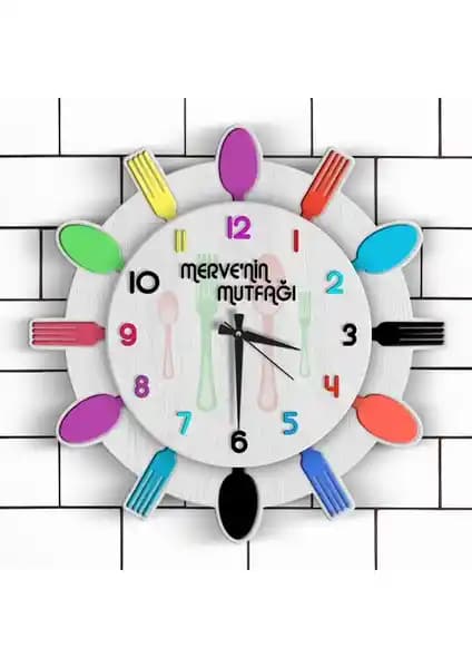 Kişiye Özel Ahşap Mutfak Duvar Saati: Şık ve Fonksiyonel Dekoratif Parça