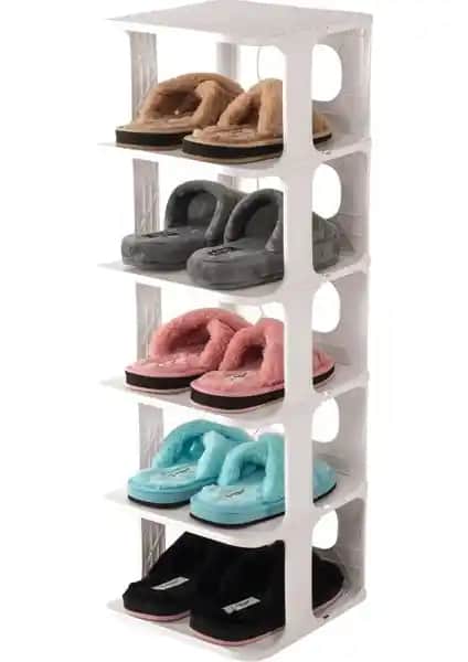 Kitchen Trend Çok Katmanlı Krem Lüx Ayakkabı Düzenleyici Modern ve Şık Tasarım