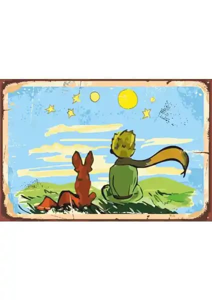 Küçük Prens Temalı Retro Ahşap Poster ile Şık ve Anlamlı Dekorasyon Seçenekleri