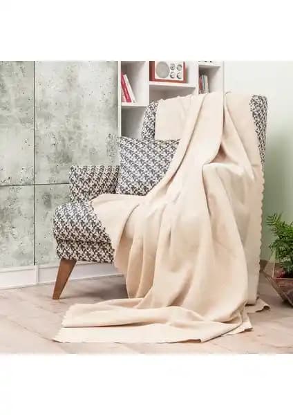 Latuda Şönil Jakarlı Desenli Kaymaz Koltuk Şalı 175x215 cm dayanıklı ve şık tasarım