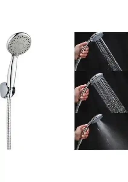 Leaf Shop Terapi Etkili 3 Fonksiyonlu Duş Başlığı Seti ile Rahatlatıcı ve Ekonomik Duş Deneyimi