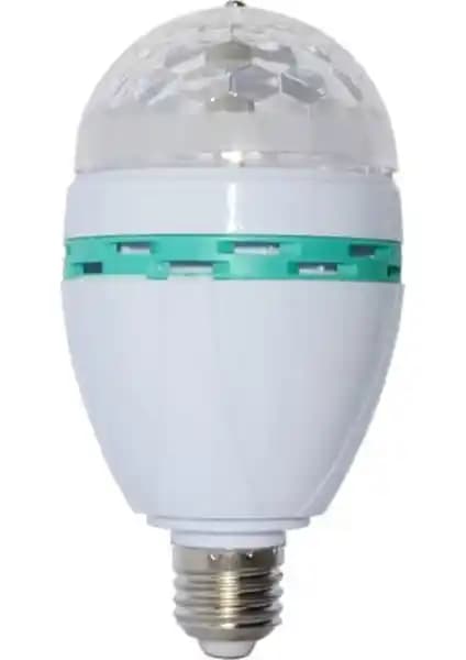 Led Pazarı Disco Ampul LED Döner Başlıklı Renkli Işık Kaynağı Atmosfer Yaratıcı Pratik Kullanım