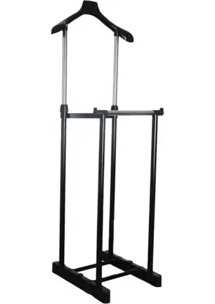 Lerato İkili Dilsiz Uşak Elbise Askısı: Çok Yönlü ve Pratik Depolama Çözümü