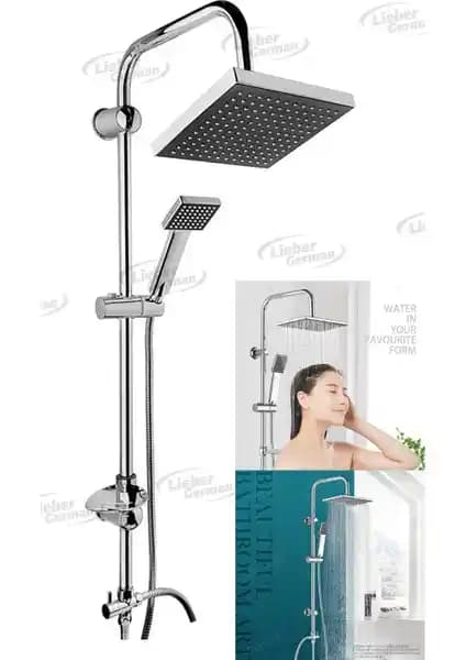 Lieber German Hijyen Filtreli Paslanmaz Çelik Kare Duş Başlığı Seti İncelemesi