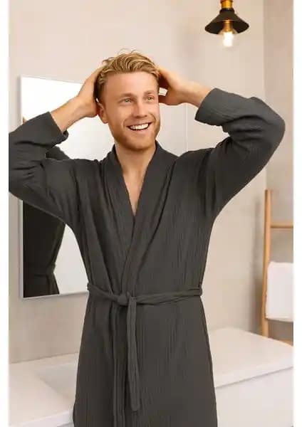 Lucy and Home Unisex 4 Kat Müslin Sabahlık: Konforlu ve Şık Günlük Kullanım Önerisi