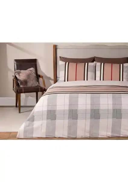 Madame Coco Leeroy Çift Kişilik Pamuk Ranforce Nevresim Takımı Sıcak ve Şık Tasarım