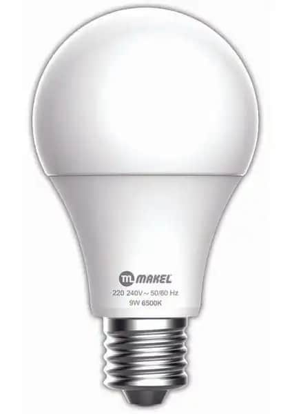 Makel 9W LED Ampul 6500K Modern ve Enerji Verimli Aydınlatma Çözümü