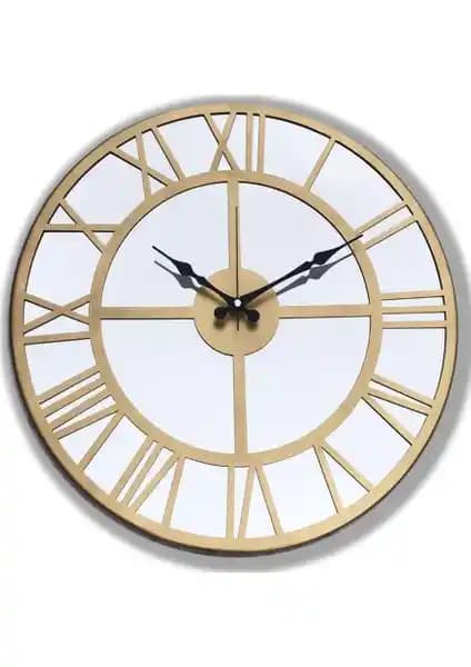 Markakanvas Aynalı Metal Duvar Saati Modern ve Dayanıklı Tasarım Özellikleriyle