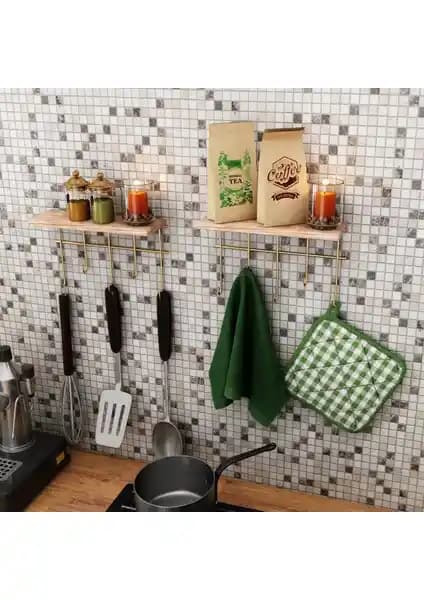 Masif Ahşap Askı Rafı Modern Tasarımıyla Çok Amaçlı ve Dayanıklı Depolama Çözümü