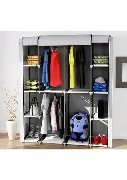 Mavi Vitrin Geniş Hacimli Hangar Lüks Bez Dolap Detaylı Tanıtımı ve Kullanım Avantajları