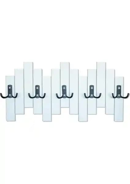 Mavienerji Beyaz Ahşap Duvar ve Kapı Askısı: Estetik ve Kullanışlı Tasarım Özellikleri