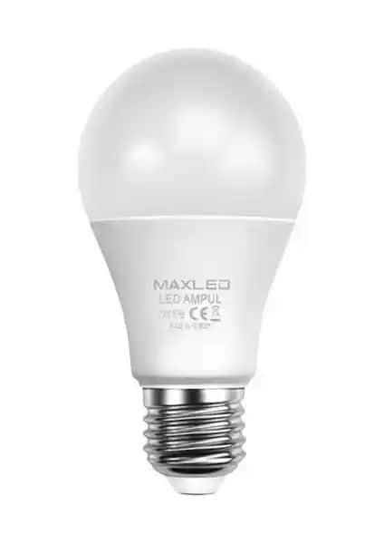 Maxled 9W LED Ampul 6500K Beyaz Işık E27, Enerji Verimli ve Modern Aydınlatma Çözümü