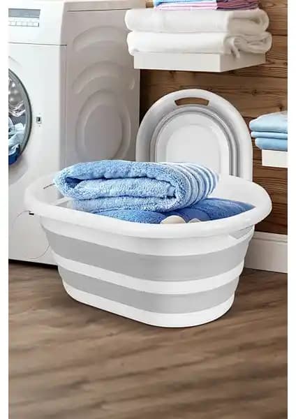 Meleni Home Katlanabilir Silikon Çamaşır Sepeti: Pratik ve Dayanıklı Çözüm