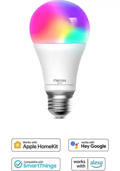 Meross Wi-Fi Kontrollü RGB LED Ampul Enerji Tasarrufu ve Akıllı Kontrol Özellikleriyle