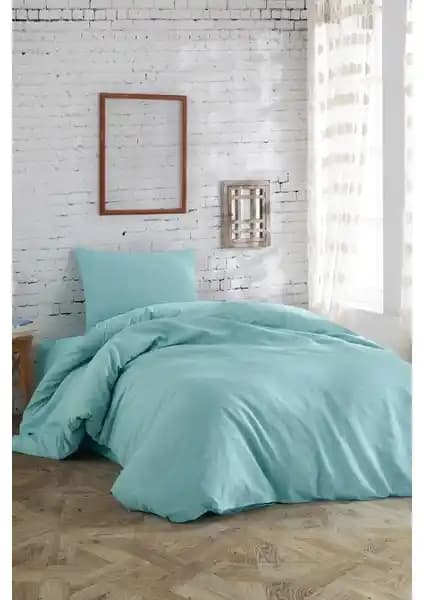 Mertim Tek Kişilik Nevresim Takımı Mint: Estetik ve Dayanıklı Yatak Odası Aksesuarı