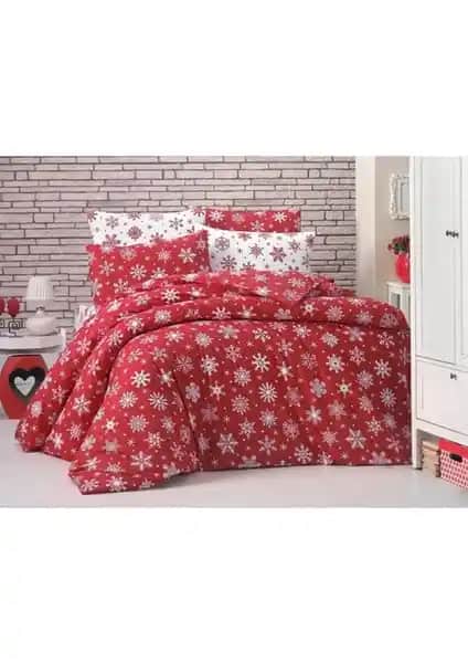 Mertim Yılbaşı Temalı Kırmızı Kişilik Nevresim Takımı Üretim ve Kullanıcı Yorumları