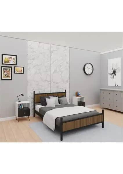 Metalia GM 305 Modern Çift Kişilik Ahşap ve Metal Siyah Ceviz Yatak Özellikleri ve Kullanım İpuçları