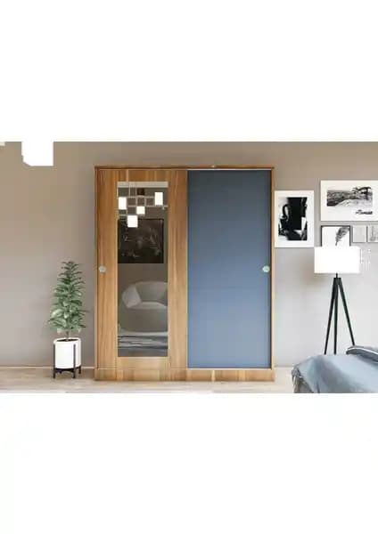 Metalia Gm 345 Sedef Sürgülü Aynalı Gardrop: Modern ve Dayanıklı Depolama Çözümü