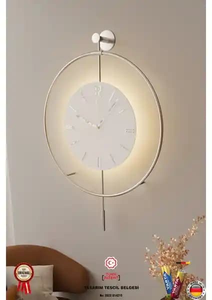 MetaQuartz Modern Dekoratif Duvar Saati 50x75 cm Şık ve Fonksiyonel Tasarım