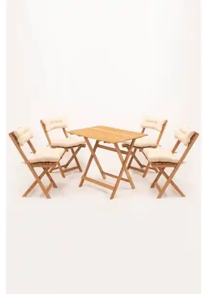 Meya Dekor 4+1 Minderli Balkon ve Bahçe Mobilyası Seti Dayanıklı ve Estetik Tasarım