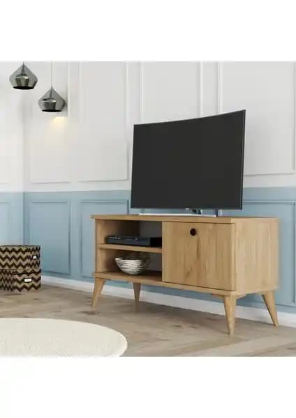 Mezza Retro TV Ünitesi 90 Cm Sepet 1552: Şık ve Fonksiyonel Küçük Alan Mobilyası