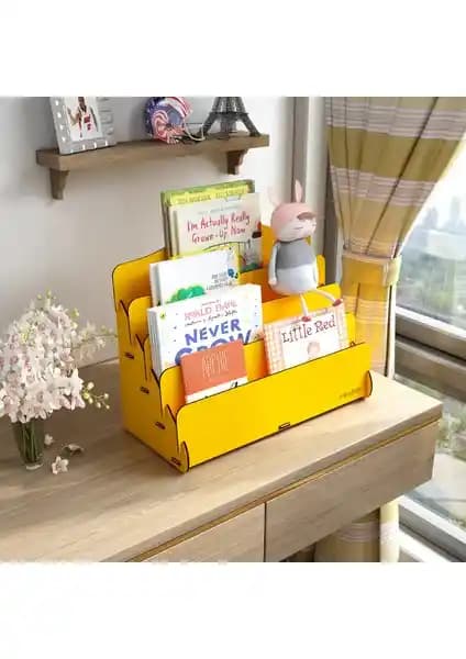 Mingitav Mini Lucky 4 Raflı Ahşap Çocuk Kitaplığı: Fonksiyonel ve Şık Tasarım