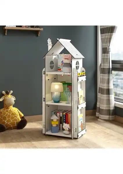 Mingitav Roofy 9 Raflı Ahşap Montessori Çocuk Odası Kitaplığı ve Tasarım Özellikleri