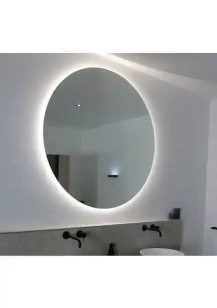 Mirrorland 70 cm Çapında Beyaz LED Işıklı Dekoratif Ayna Modern ve Şık Tasarım