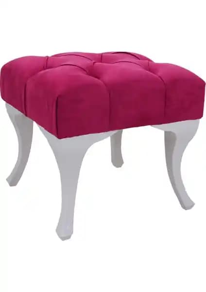 Mobil Deco Kapitoneli Puf Mürdüm Renk Seçeneğiyle Şık ve Fonksiyonel Tasarım