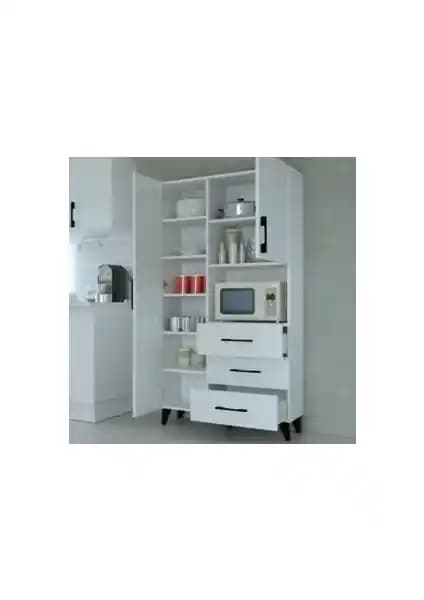 Mobilique Çok Amaçlı Mutfak Mikrodalga Fırın Dolabı: Estetik ve Fonksiyonellik Sunan Modern Tasarım