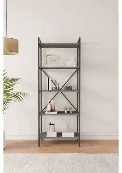 Mobitopya Nilamu 65 cm Antrasit Kitaplık: Modern ve Dayanıklı Tasarımın İncisi