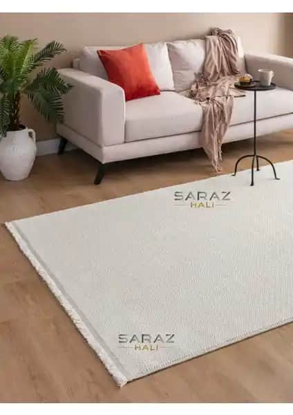 Modern Beyaz Bukle Dokuma Dekoratif Halı: Şıklık ve Konforun Buluşma Noktası
