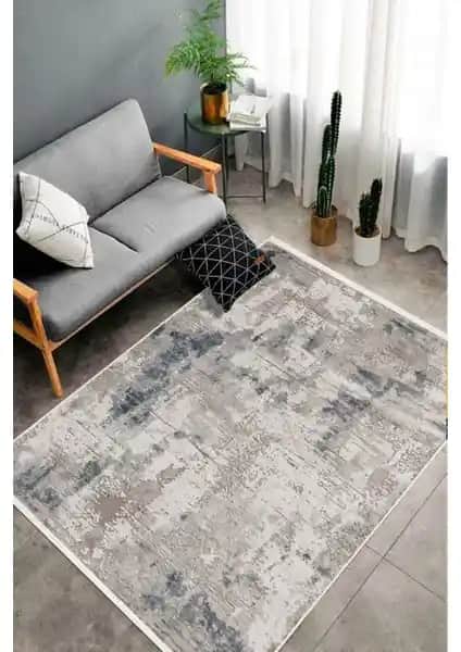 Modern Dijital Baskı Mavi Halı Yıkanabilir Kaymaz Taban Özellikleri ve Kullanım Avantajları