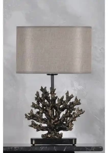 Modern Dizayn Mercan Abajur Gold H Gold: Şık ve Fonksiyonel İç Mekan Aydınlatması