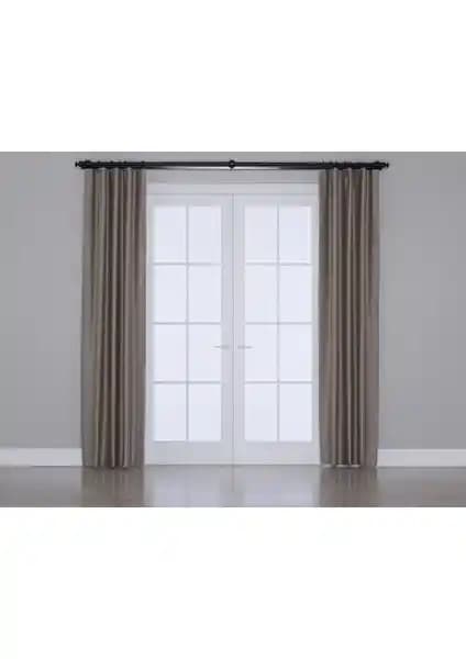 Modern Gauze Fabric Design Blackout Perde Koyu Nohut Rengi ile Şık ve İşlevsel Dekorasyon