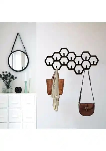 Modern Geometrik Metal Duvar Askılığı: Estetik ve Fonksiyonellik Bir Arada