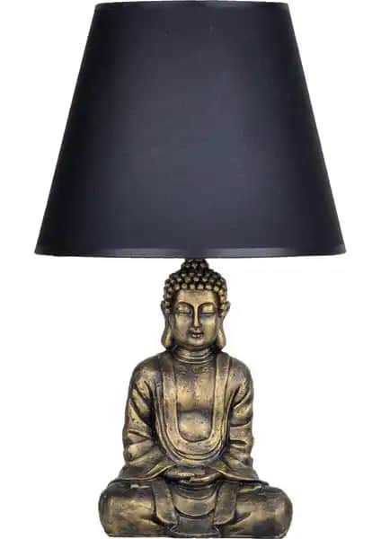 Modern tasarım qdec Buda Abajur Gold Siyah şık ve dayanıklı iç mekan aydınlatması