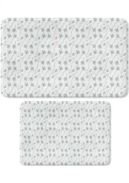 Monnhein 2'li Takım Banyo Paspası Güvenlik ve Konfor Sağlayan Estetik Tasarım