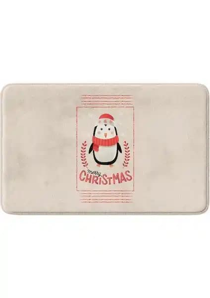 Monnhein Sevimli Yılbaşı Temalı Banyo Paspası Güvenlik ve Estetiği Bir Arada Sunar