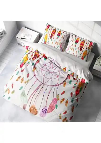 MonoHome Catchers 3D Pamuk Saten Çift Kişilik Nevresim Takımı Yatak Odası Şıklığı ve Konforu