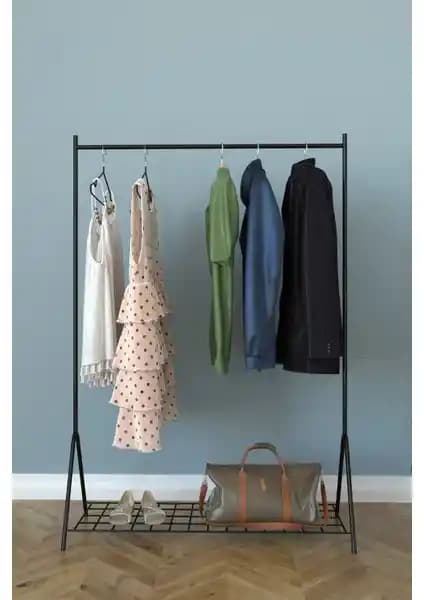 Montana Loft 1 Raflı Metal Portmanto Giriş ve Koridor İçin Dayanıklı ve Şık Depolama Çözümü