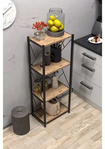 Morpanya Arnora Metal Tekli Mutfak Rafı Modern ve Çok Amaçlı Depolama Çözümü