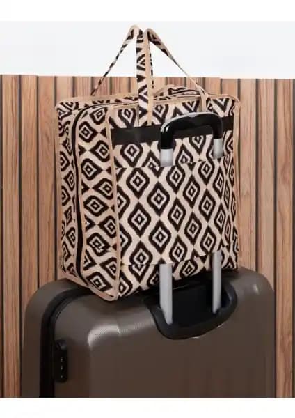 Morport 6 Bölmeli Desenli Ayakkabı Hurcu Seyahat İçin Şık ve Pratik Çözüm