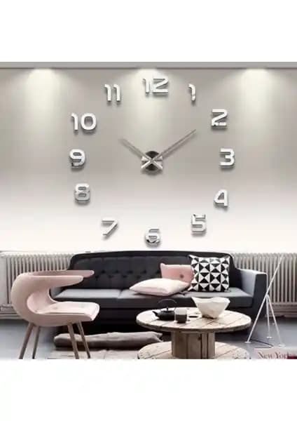 Mrv Dekor 3D Ayna Pleksi Duvar Saati Modern ve Şık Tasarım Özellikleriyle