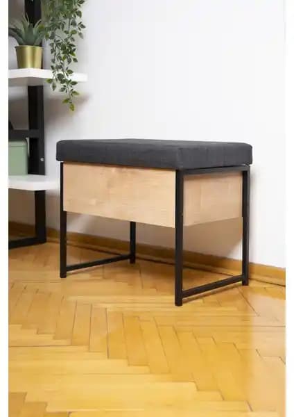 Mudesa Sanlı Puf Oturaklı Ayakkabılık: Şık ve Çok Amaçlı Depolama Çözümü