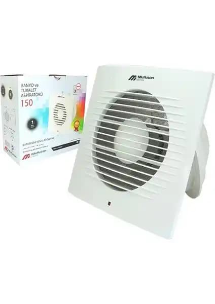 Mutlusan 150L Banyo ve Tuvalet Aspiratörü Yüksek Performanslı Sessiz Havalandırma Çözümü